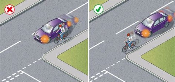 Can cyclists overtake on the left?
