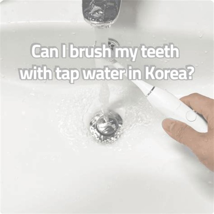 Can I brush my teeth with tap water?