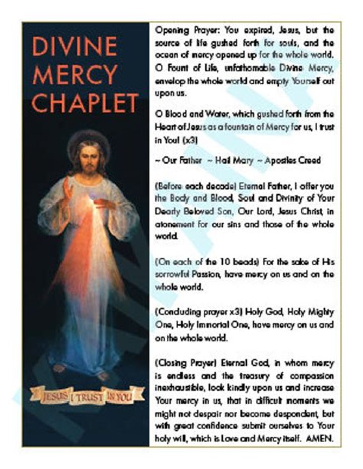 Can I pray the Divine Mercy Chaplet anytime?