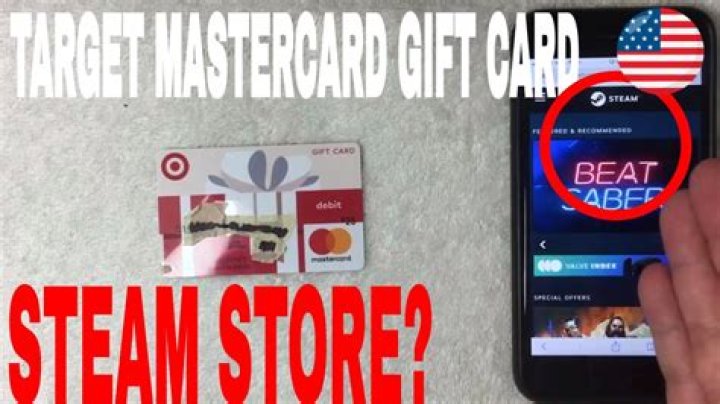 Can I use a Target gift card on steam?