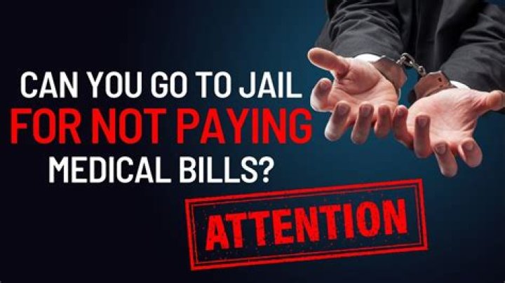 Can you go to jail for not paying bills?