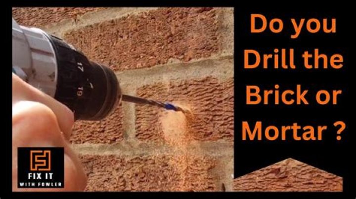 Can you nail into brick mortar?
