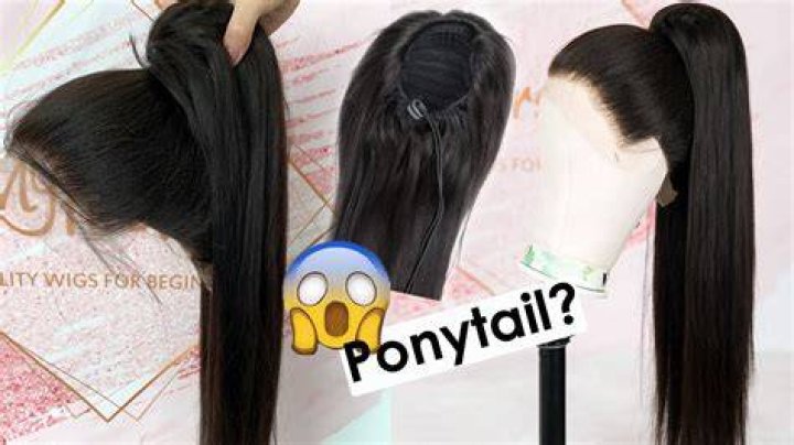 Can you put at part wig in a ponytail?