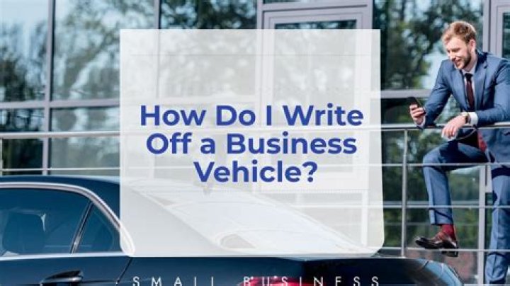 Can you write off a car for your business?