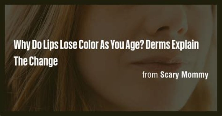 Do lips lose color as you age?
