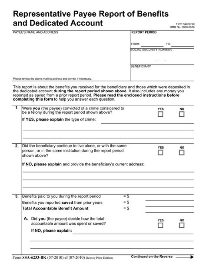 Does a representative payee file taxes?