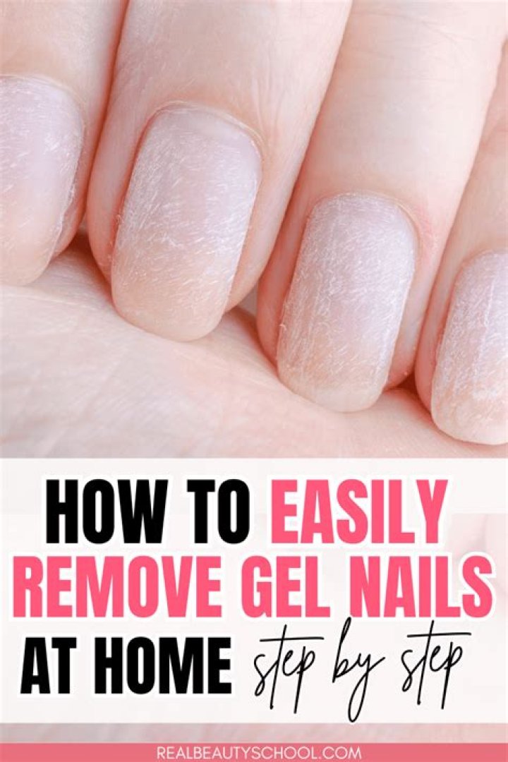 How are gel nails removed?
