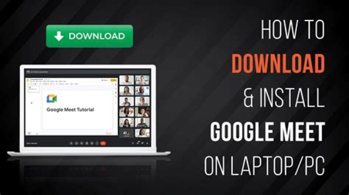 How do I install Google Meet on my laptop?