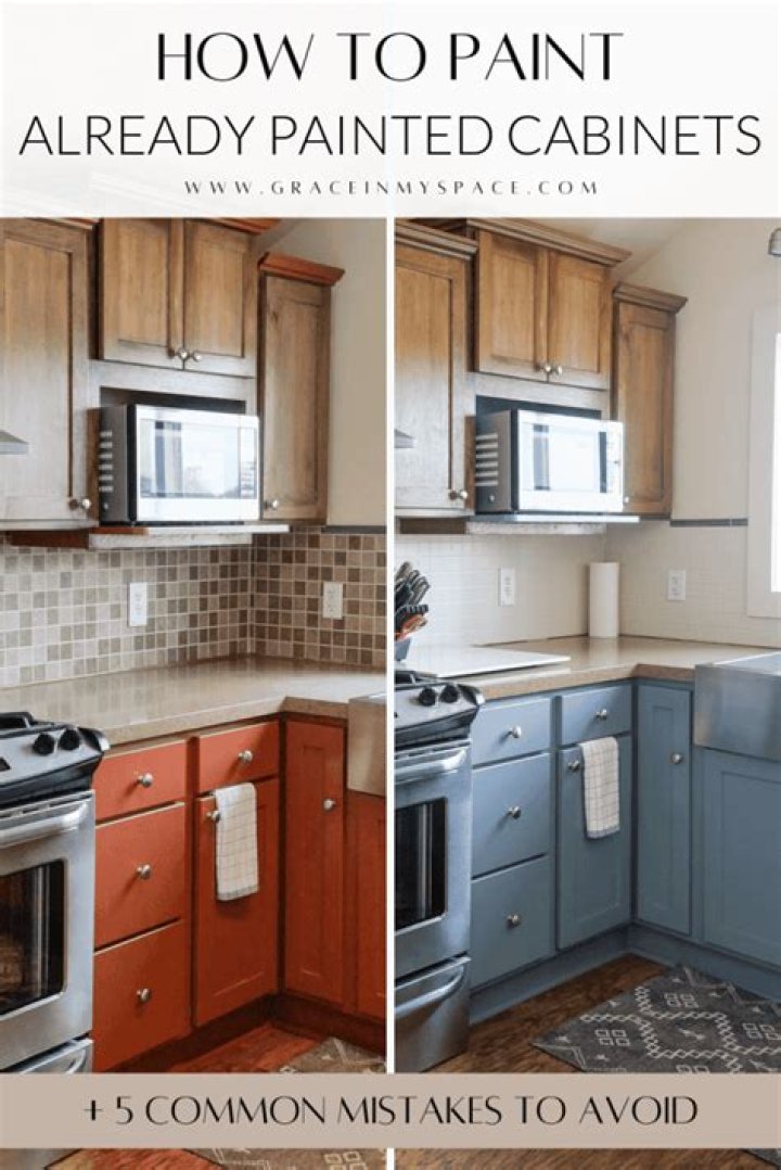 How do I remove multiple layers from painted cabinets?