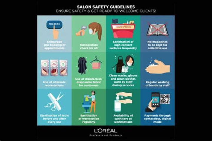 How do salons clean equipment?