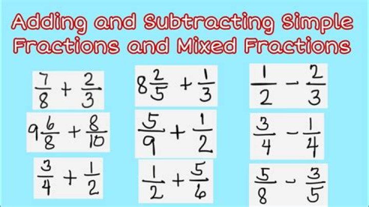 How do you add and subtract mixed fractions?