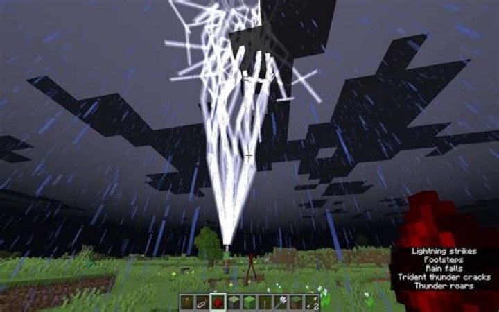 How do you avoid being struck by lightning in Minecraft?