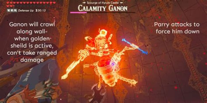 How do you break Ganon's shield?