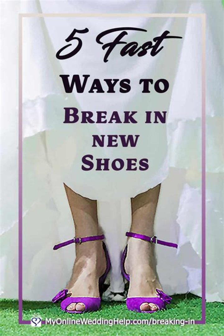How do you break in new heels fast?