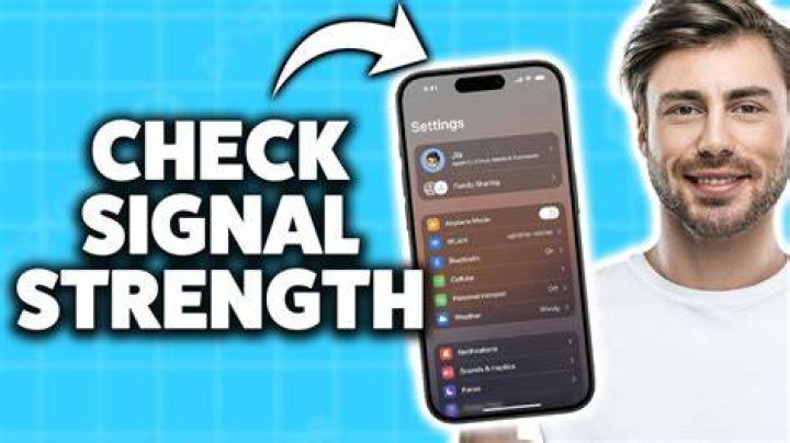 How do you check signal strength on iPhone IOS 15?