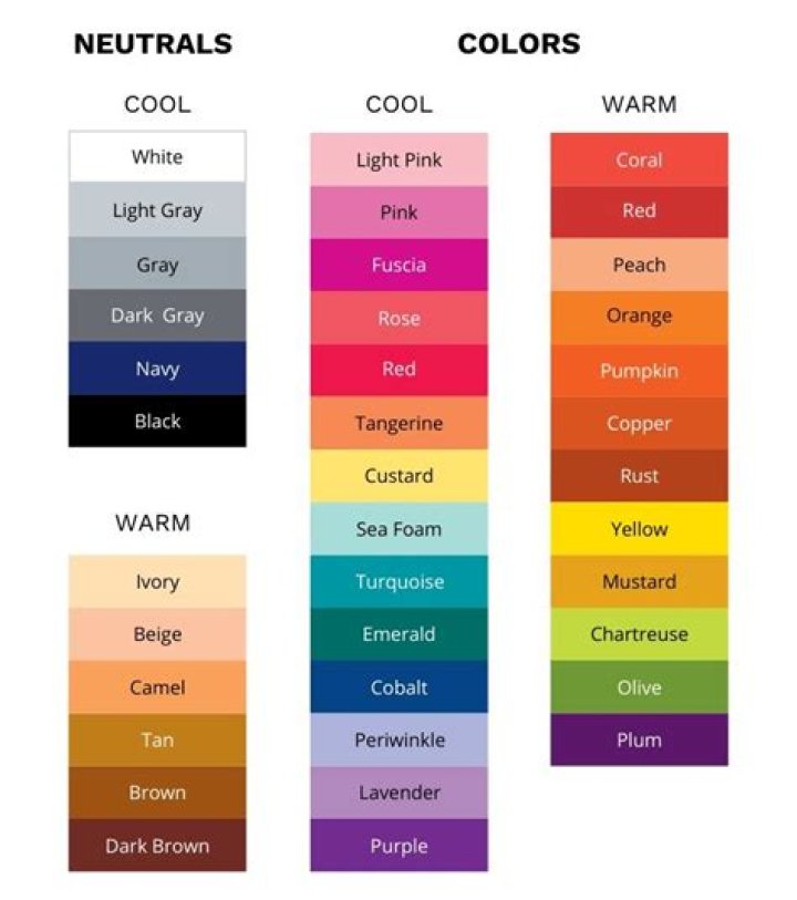 How do you identify cool colors?
