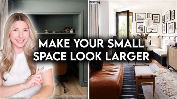 How do you make a small space look bigger?