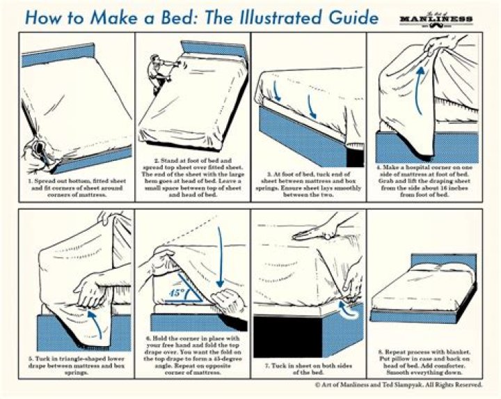How do you properly make a bed?