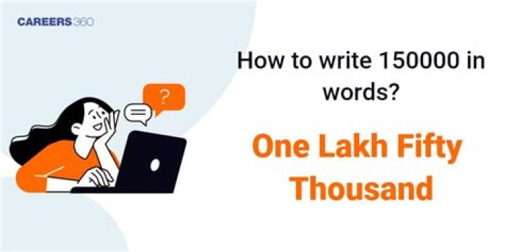 How do you say 150000 in English?