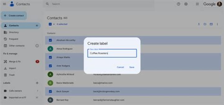 How do you send an email to all Contacts?