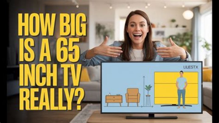 How far should you sit from 65 inch TV?