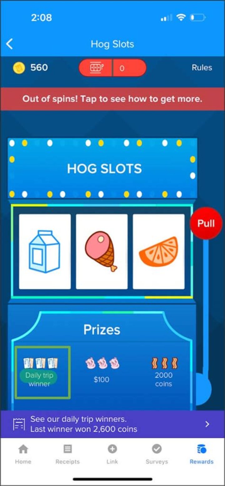 How much is 1000 coins Receipt Hog?
