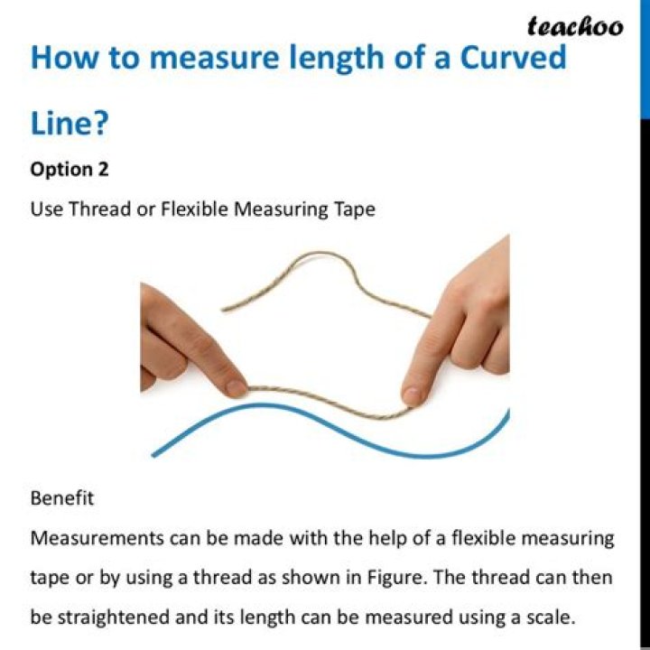 How will you find the length of a curved line answer?