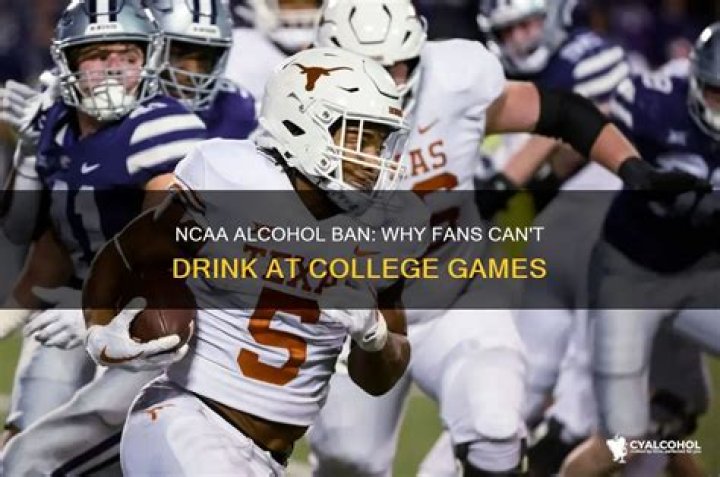 Is alcohol banned by NCAA?