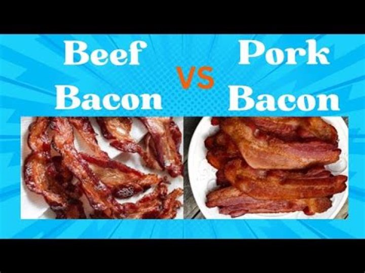 Is beef bacon healthier than pork bacon?