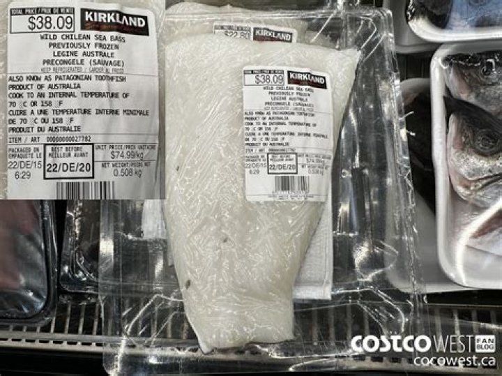 Is Costco fish previously frozen?