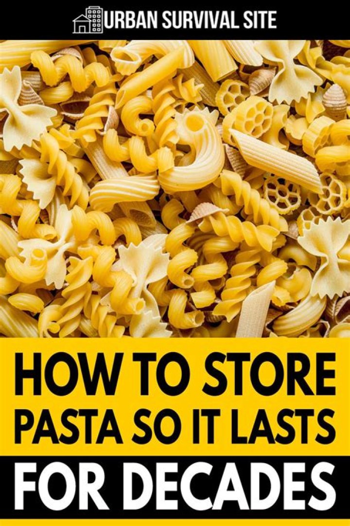 Is it OK to store pasta in a garage?