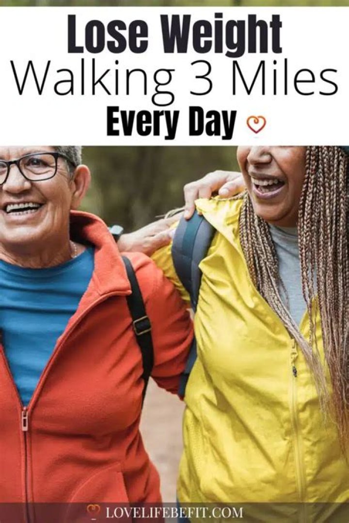 Is walking 3 miles a day too much?
