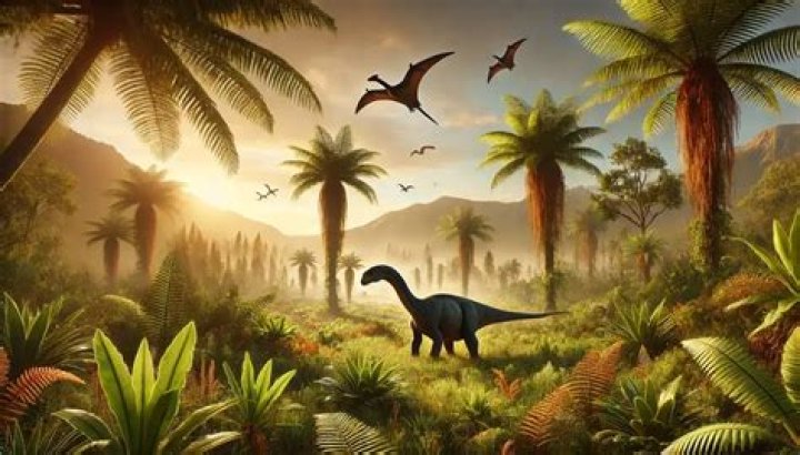Was there grass in the Jurassic period?
