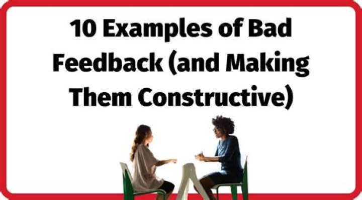 What are the characteristics of good and bad feedback?
