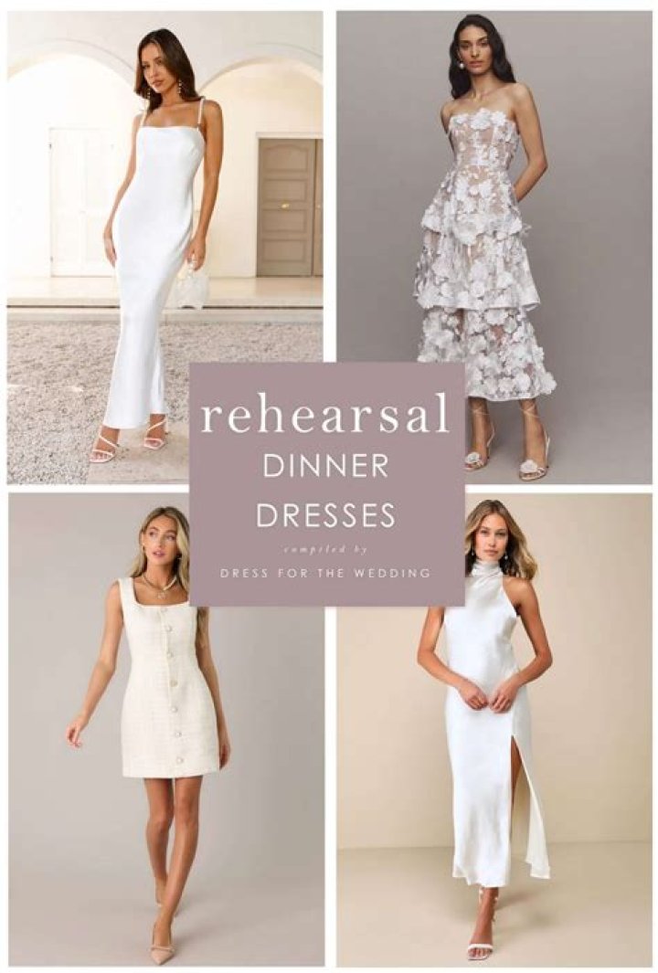 What color should bride wear rehearsal dinner?