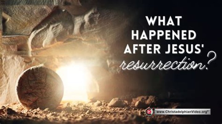 What did Jesus do after he died?