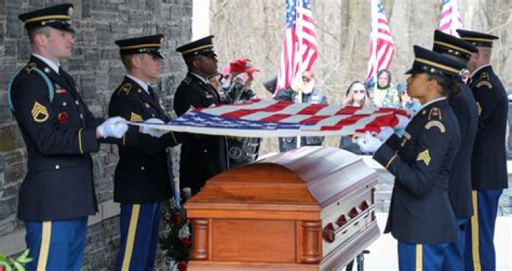 What do the three shells mean at a military funeral?