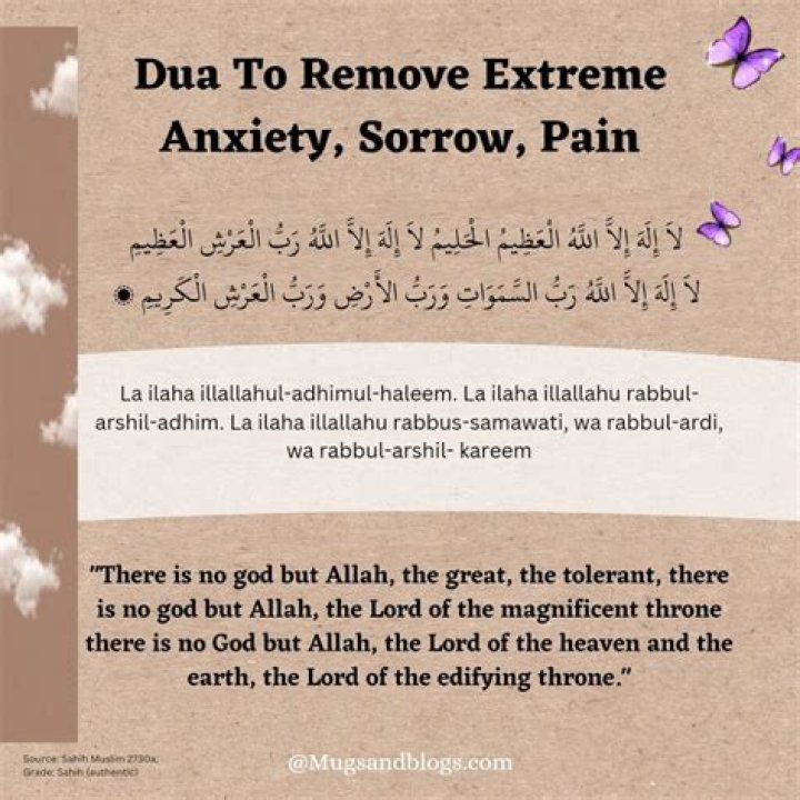 What do you recite for anxiety?
