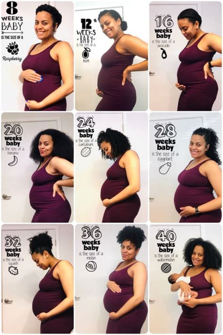 What does a pregnant belly look like at 6 weeks?