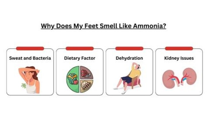 What does it mean when your feet smell like ammonia?