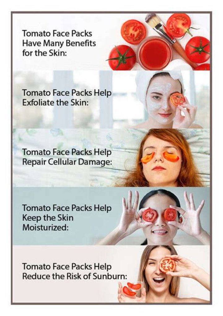 What happens if we apply tomato on face daily?