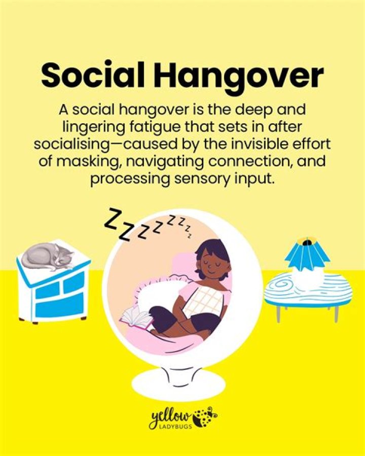What is a social hangover?