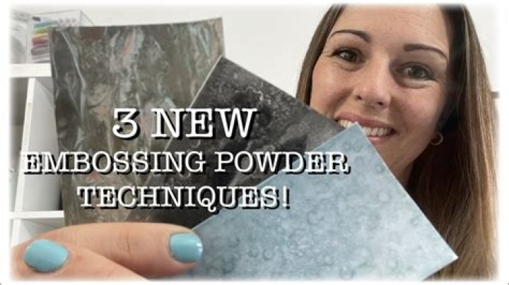What is embossing powder?