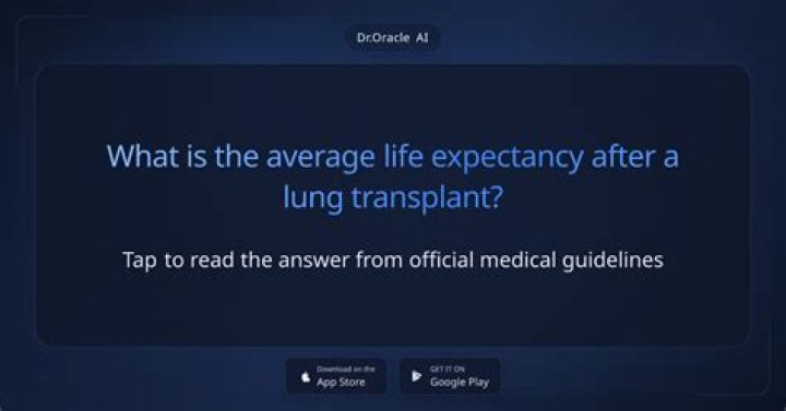 What is the average life expectancy after a lung transplant?