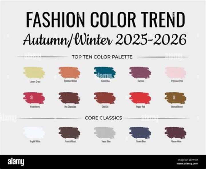 What is the color trend for winter 2021?