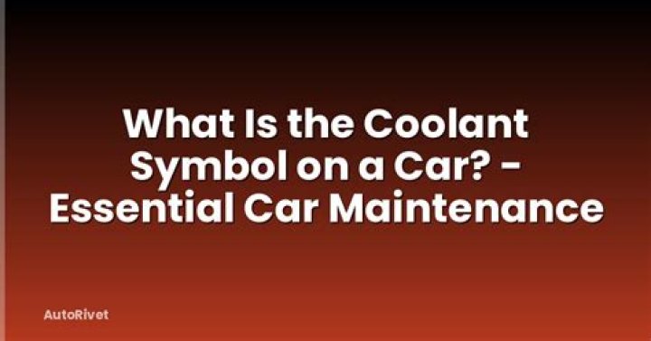 What is the coolant symbol?