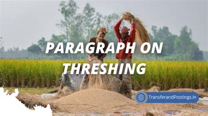 What is threshing in chemistry?