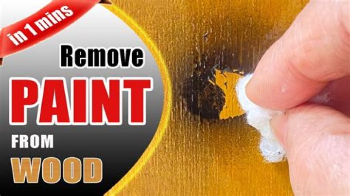 What removes paint quickly?