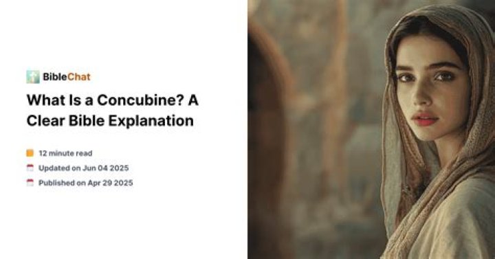 What were concubines in the Bible?