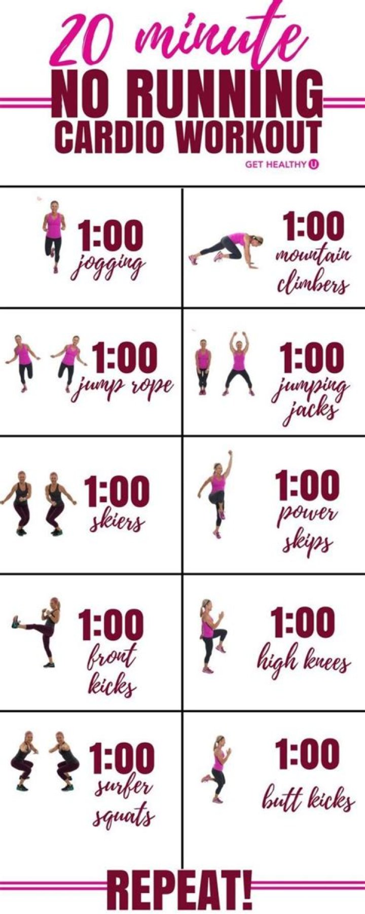 What will 20 minutes of cardio a day do?
